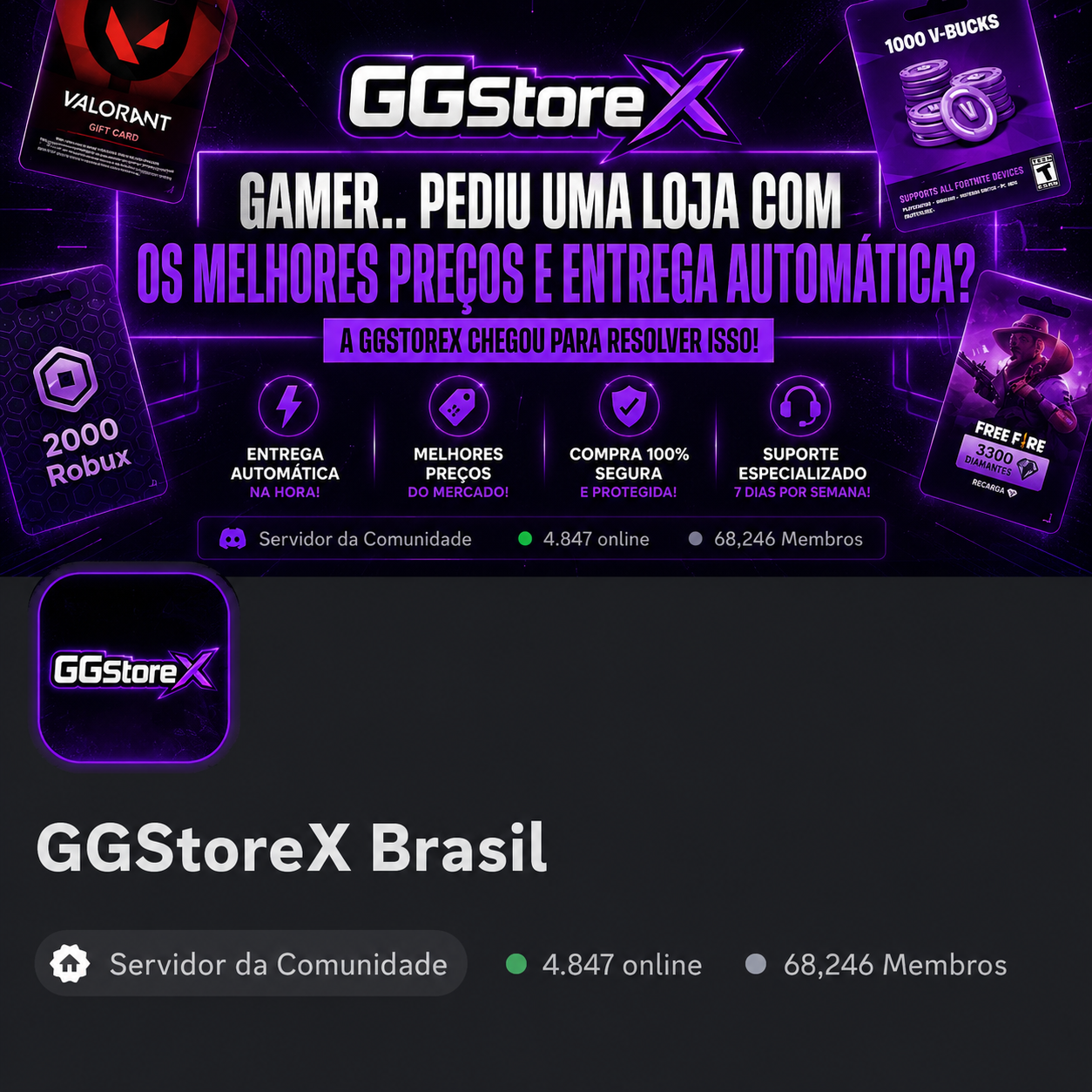 Entre no nosso Discord